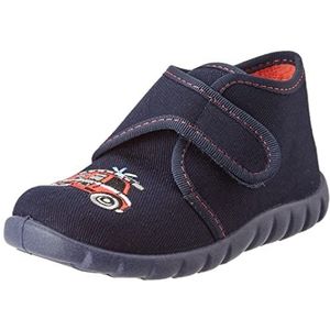 Fischer Mini hoge pantoffels voor jongens, blauw marine 521, 19 EU