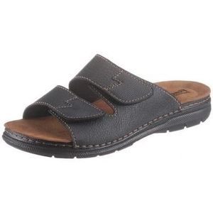 Fischer-Markenschuh Mario Pantolette aus Nappan (Lederimitat), mit Fleece-Futter, gepolstertes Fußbett