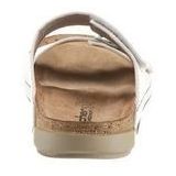 Gezondheidsslippers - Wit - Imitatieleer - Klittenbandsluiting