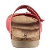 Gezondheidsslippers - Rood - Imitatieleer - Klittenbandsluiting