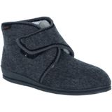 Fischer - Pantoffel Gevoerd - Antraciet - Materiaal: Grijs Anthrazite