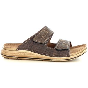 Fischer - Franz - Orthopedische Slippers - Havanna - Klittenbandsluiting