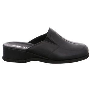 Rohde - Mandal - Pantoffel - Schwarz - Leer - Elastische Inzetstukken