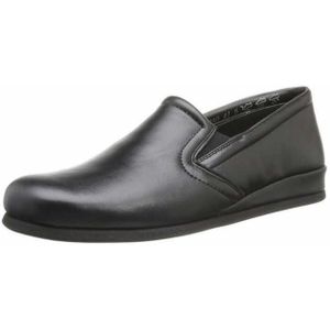 Rohde - 6402 - Pantoffels - Zwart - Glad Leer - Rubber Zool