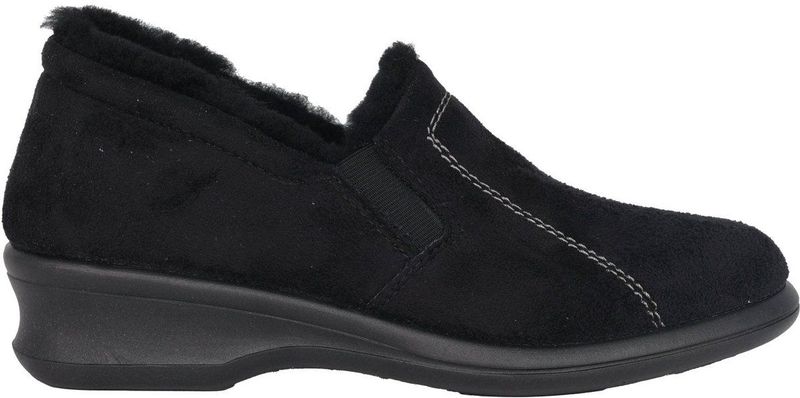 Rohde - Dames Huisslipper - Zwart - Synthetisch