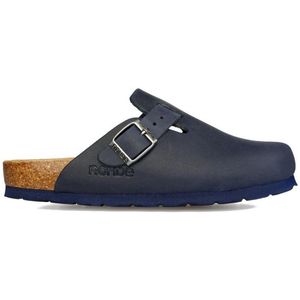 Rohde Alba - Dames Slof - Blauw - Leren Bovenwerk - Antislipzool