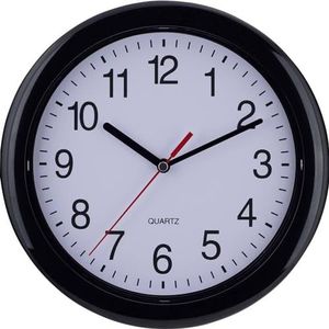 EUROTIME 22221 Wandklok Kwarts 25 cm Zwart