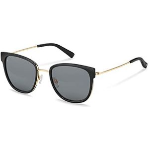 Rodenstock Dames zonnebrillen Style Icons zonnebrillen, zwart, goud., 52