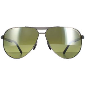 Porsche Design Zonnebril P8649 I Gunmetal Green Polarisated | Sunglasses