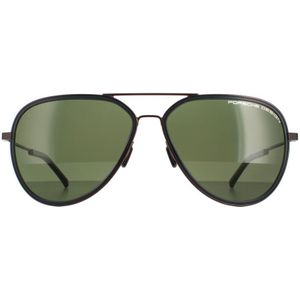 Porsche Design zonnebril P8691 C Bruin bruin gepolariseerd | Sunglasses