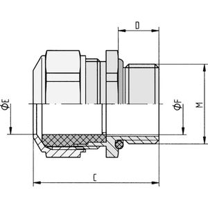 LAPP 52032675 SKINDICHT SM CRNI M 63X1,5 Contramoer M63 Nikkel, Staal Nikkel 10 stuk(s)