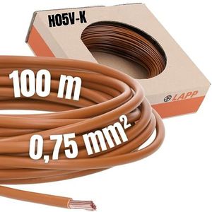 LAPP 4510032 Draad H05V-K 1 x 0.75 mm² Bruin 100 m