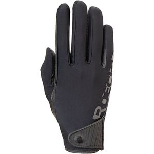 Handschoenen Muenster Black - 8 | Paardrij handschoenen