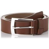 BRAX Volledig rundleer, effen, klassiek, sportief, herenriem, Cognac.