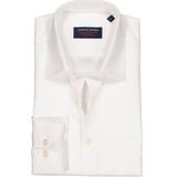 CASA MODA - Comfort Fit Overhemd - Wit - Mouwlengte 7 - Strijkvrij