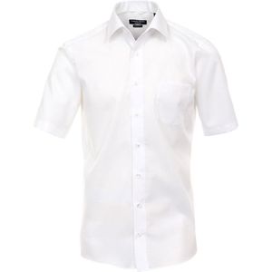 Casa Moda - Overhemd - Wit - Poplin - Non Iron - Korte Mouw