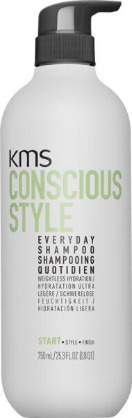 KMS - Hair Conscious Style Start Every Day Shampoo - 750ml - Natuurlijke Ingrediënten