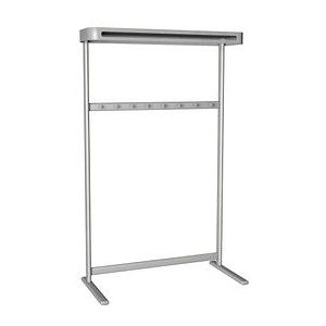 Kerkmann Reihengarderobe Sevilla BxTxH 100x43x170cm aluminium/silber