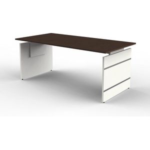 Bureau Office desk 160cm bruin hoogte verstelbaar