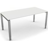 Eettafel Beta 160cm wit hoogte verstelbaar