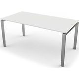 Eettafel Beta 160cm wit hoogte verstelbaar