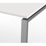 Eettafel Beta 180cm wit hoogte verstelbaar