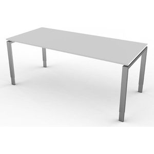 Eettafel Beta 180cm licht grijs hoogte verstelbaar