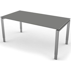 Eettafel Beta 160cm grijs hoogte verstelbaar