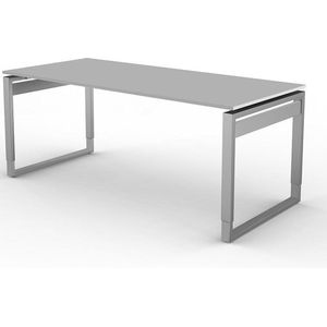 Bureau Workspace 180cm licht grijs hoogte verstelbaar