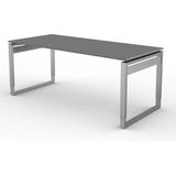 Bureau Workspace 180cm grijs hoogte verstelbaar