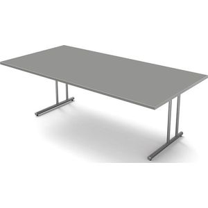 Bureau Profi grijs 200cm