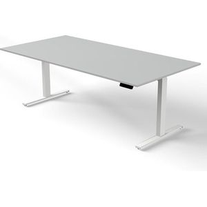 Zit sta bureau Move-3 licht grijs 200x100cm elektrisch verstelbaar