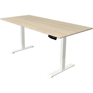 Kerkmann - Zit sta bureau Move-1 180x80cm naturel - witte poten - elektrisch