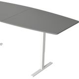 Zit sta vergadertafel Teamwork grijs 250x105cm