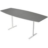 Zit sta vergadertafel Teamwork grijs 250x105cm