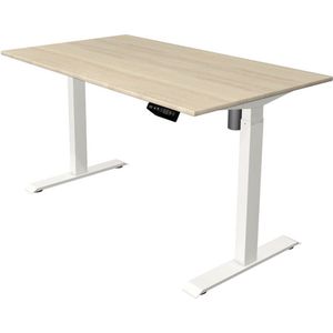 Kerkmann - Zit sta bureau Move-1 140x80cm naturel - witte poten - elektrisch