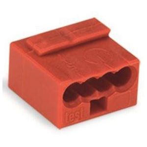 MICRO-DRAADCONNECTOR VOOR VERDEELDOZEN 4-ADERIG KLEMMENBLOK, ROOD (WG243804)