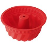 Dr. Oetker - Tulbandvorm - Bakvorm - Rood - Ø 22 cm, 2500 ml, Siliconen, Vaatwasmachinebestendig