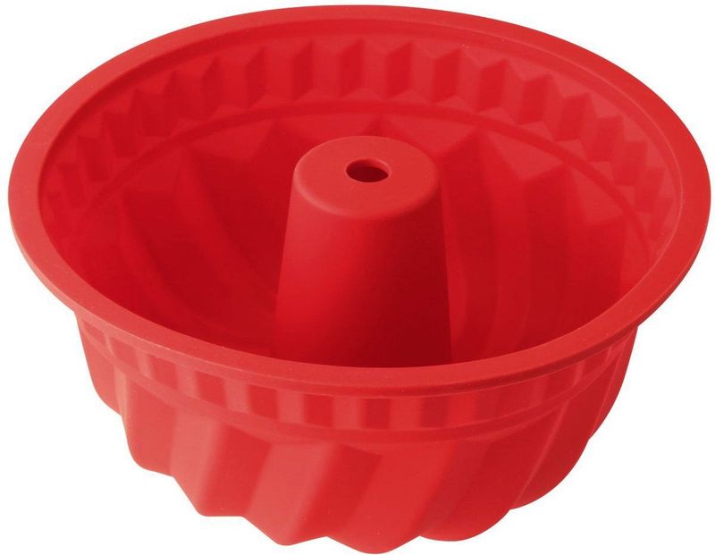 Dr. Oetker - Tulbandvorm - Bakvorm - Rood - Ø 22 cm, 2500 ml, Siliconen, Vaatwasmachinebestendig