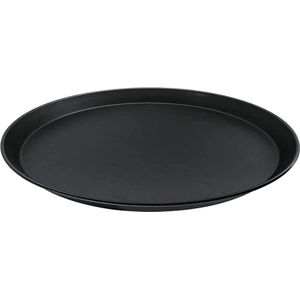 Zenker Ronde bakplaat, diameter: 30 cm, PURE, pizzaplaat en pizzaplaat (kleur: zwart), hoeveelheid: 1 stuk