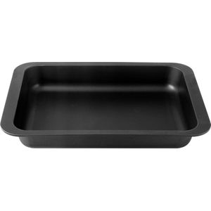 Zenker 7503 Lasagne-schaal, ovenschaal, roestvrij staal, zwart, 36,5 x 27 x 5 cm