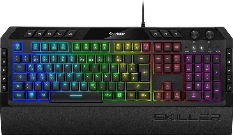 Sharkoon Skiller SGK5 (NL, Bedraad), Toetsenbord, Zwart