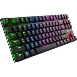 Sharkoon PureWriter TKL RGB toetsenbord USB QWERTY Amerikaans Engels Zwart