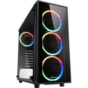 ATX Semi-tower Box Sharkoon TG4 Black