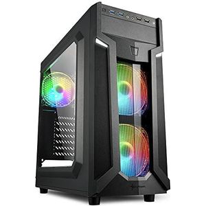 ATX Semi-tower Box Sharkoon VG6-W RGB Black