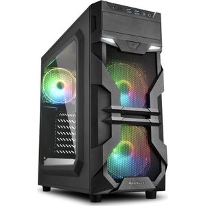Sharkoon VG7-W RGB Midi ATX Tower Zwart