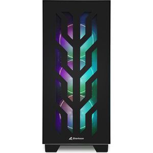 ATX Semi-tower Box Sharkoon CA300T Black RGB