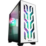 ATX Semi-tower Box Sharkoon CA300T LED RGB White