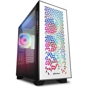 ATX Semi-tower Box Sharkoon CA300H White RGB