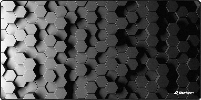 Sharkoon SKILLER SGP30 Big Hex Game-muismat Zwart